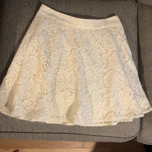 The limited white, lace skirt. Size 2
